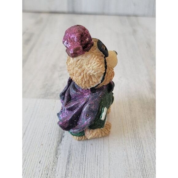 Teddy bear Halloween figure skeleton costume glitter home decor - Picture 3 of 6